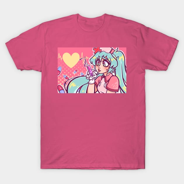 Nurse Miku T-Shirt by GummyDoodles 